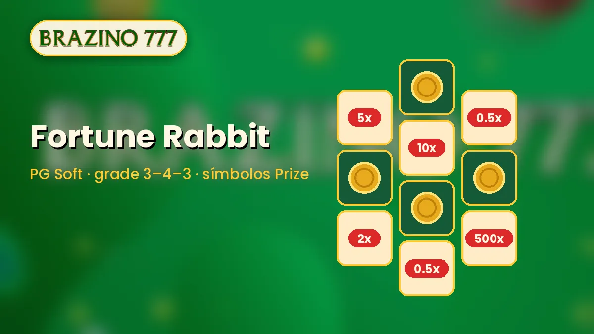 Fortune Rabbit no Brazino777 com símbolos Prize